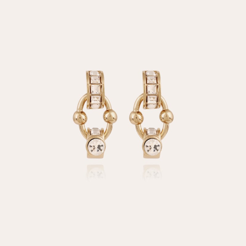 Rivage strass earrings gold