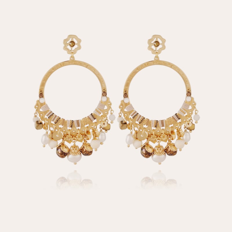 Cecile earrings small size gold