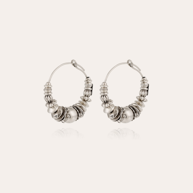 Aloha hoop earrings mini silver 