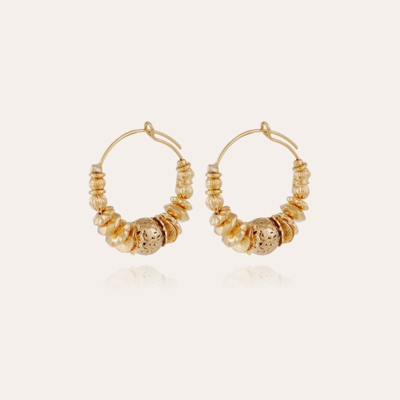 Aloha hoop earrings earrings mini gold