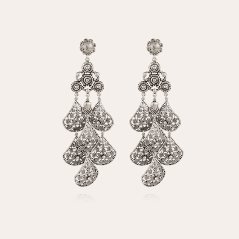 Orferia earrings large size silver