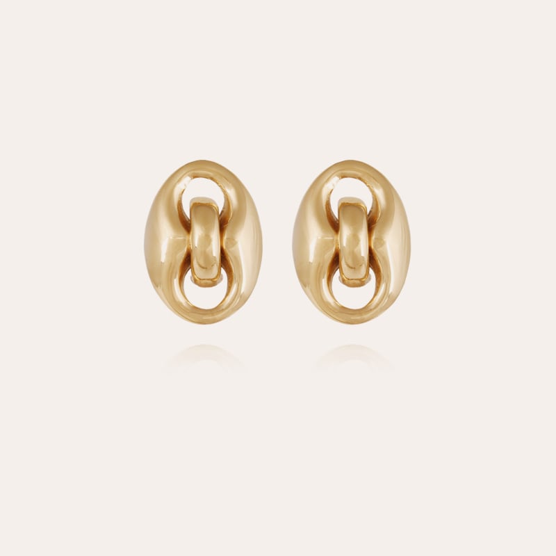 Cophea studs earrings gold