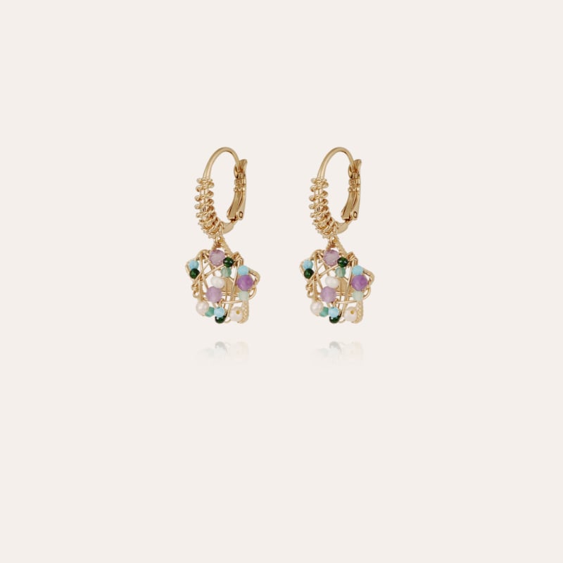 Tao Flower earrings gold