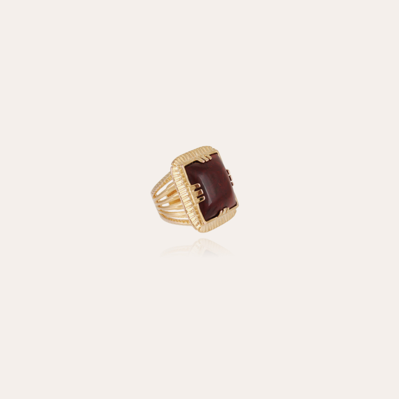 Arty Chevaliere ring gold - Red Jasper