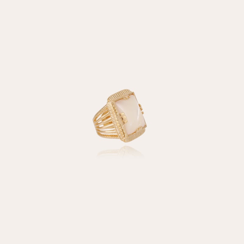Arty Chevaliere ring gold - White mother-of-pearl