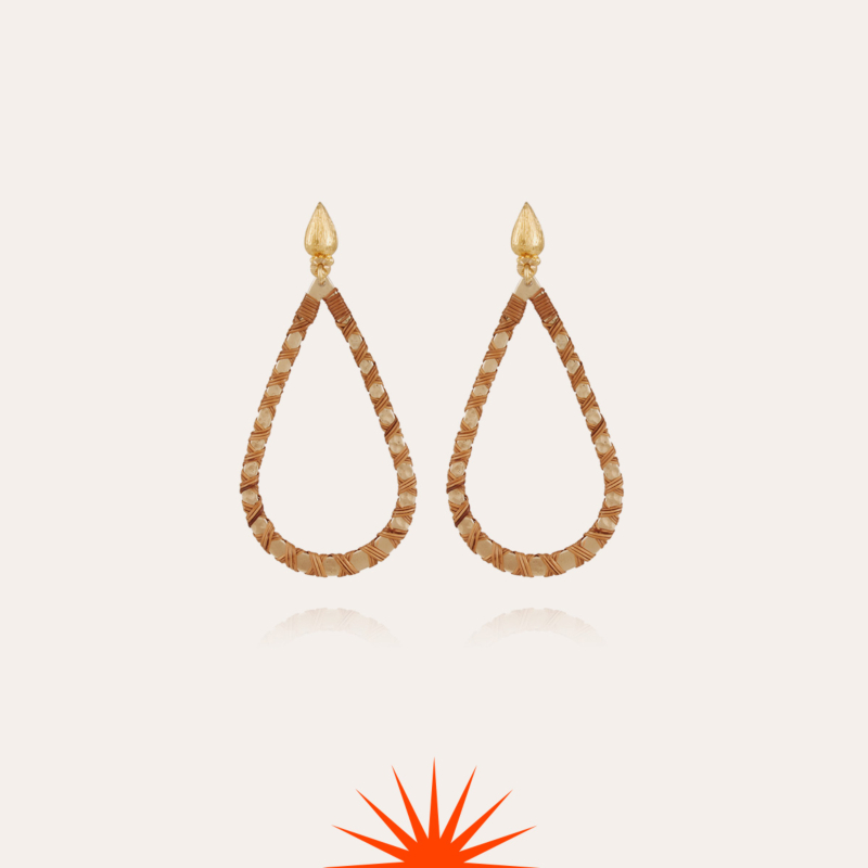 Bibi earrings mini gold - Wicker - 55 years collection