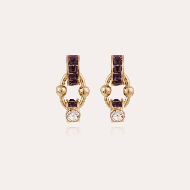 Rivage strass earrings gold