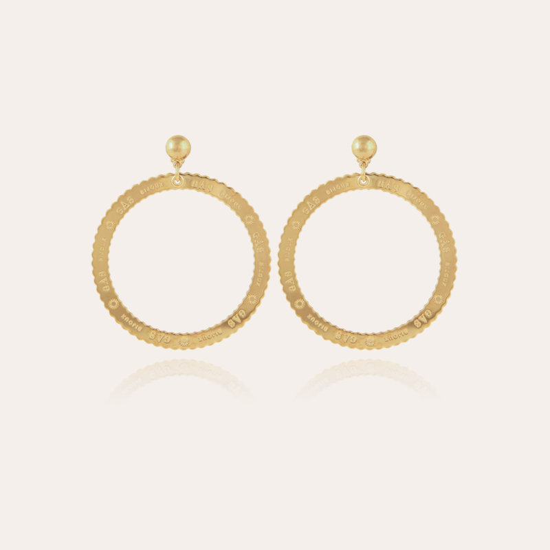 Bolduc earrings small size gold