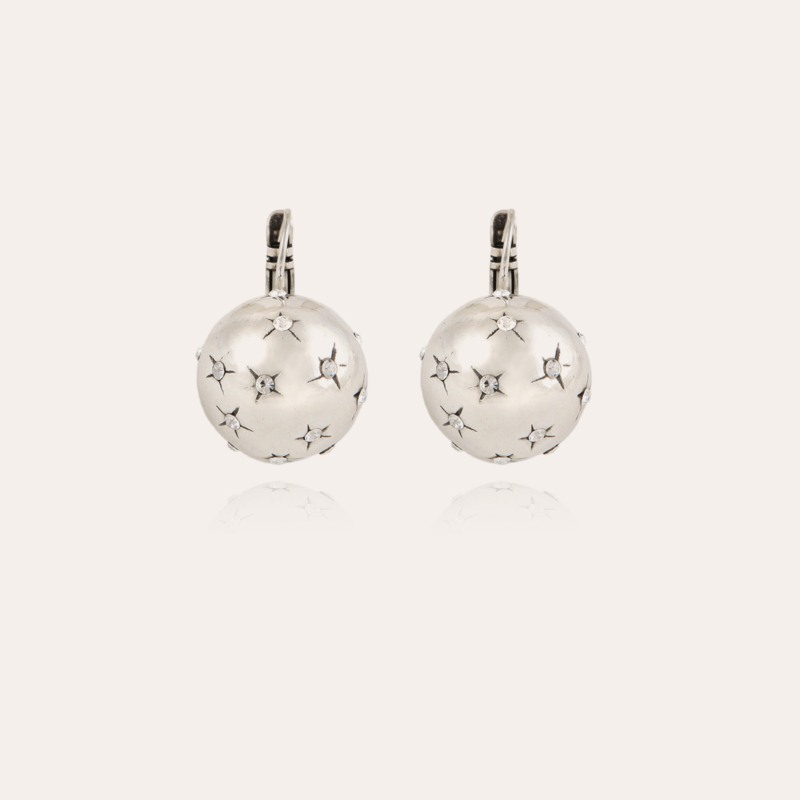 Comète earrings large size silver