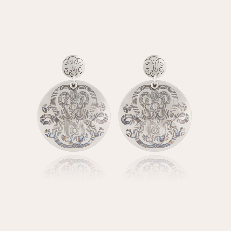 Diva earrings large size silver