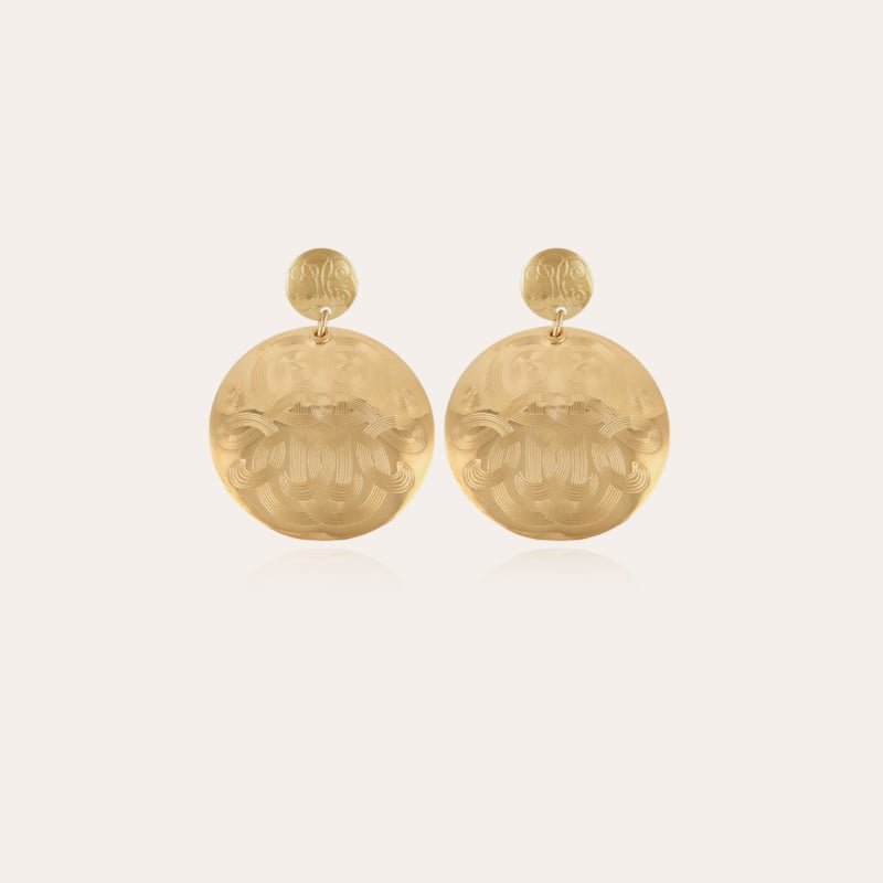 Diva earrings small size gold
