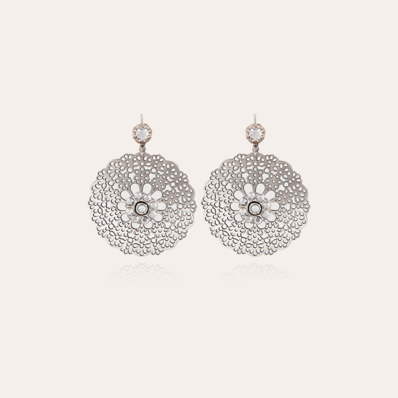 Flocon earrings small size silver