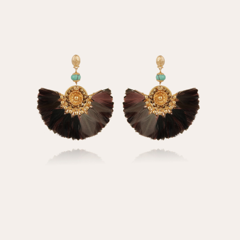 Gaia earrings gold - Exclusive piece (3 pieces)