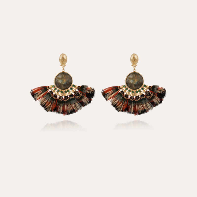 Serti Gaia earrings gold - Exclusive piece (4 pieces)