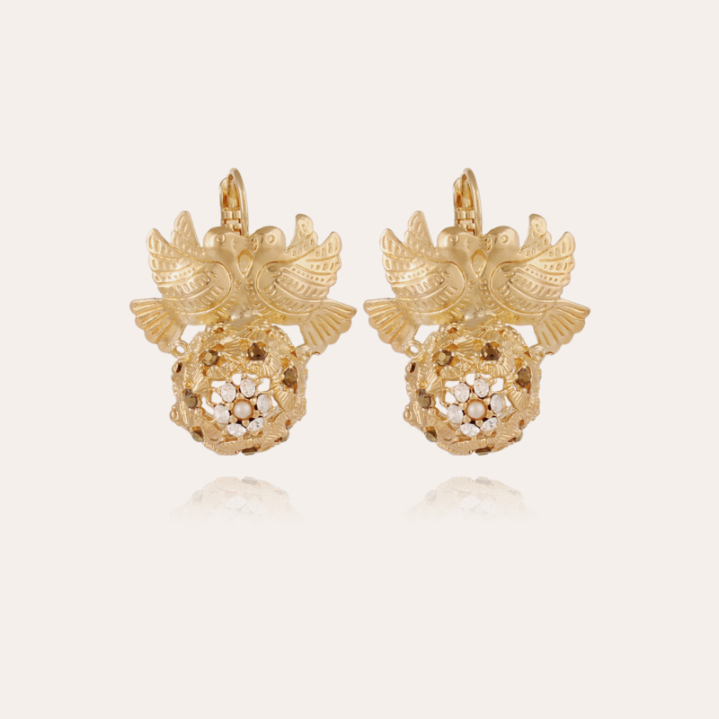 Oaxaca ball earrings gold