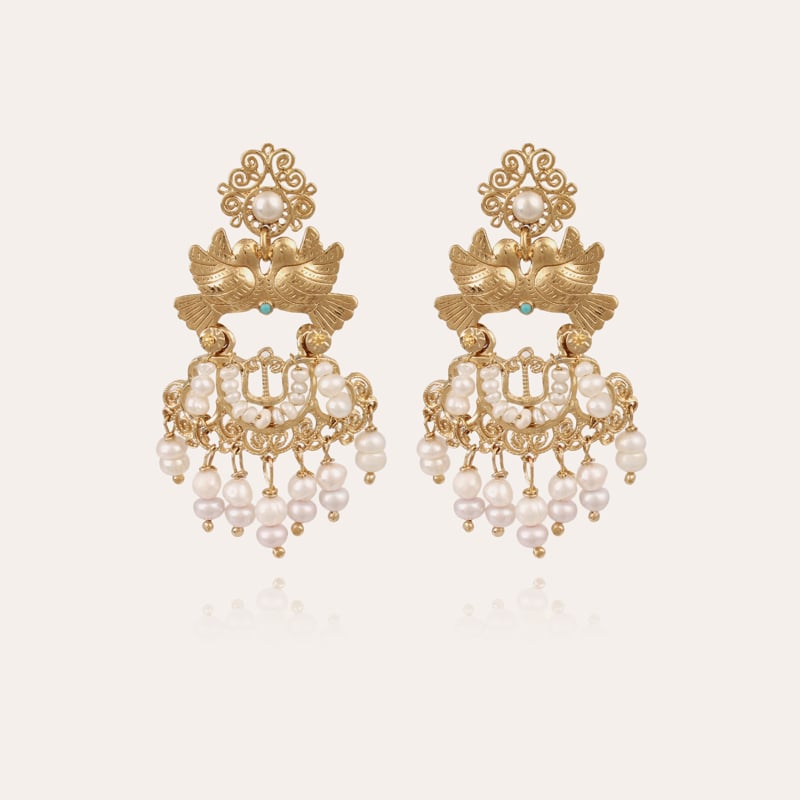 Oaxaca Tassels earrings gold