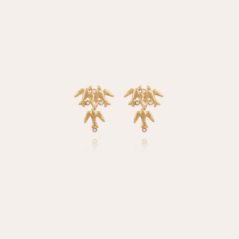 Tangara studs earrings gold