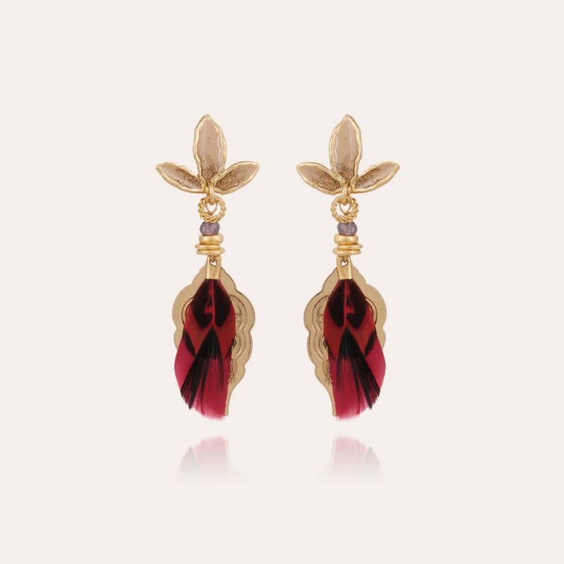 Saona earrings small size gold - Exclusive piece (3 pieces)