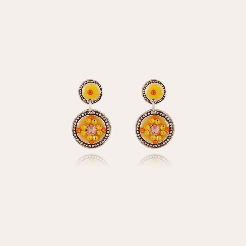 Sequin earrings silver