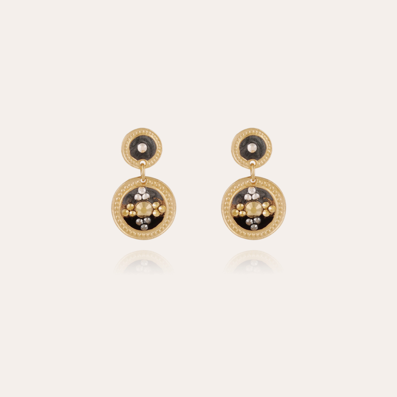 Sequin earrings gold 