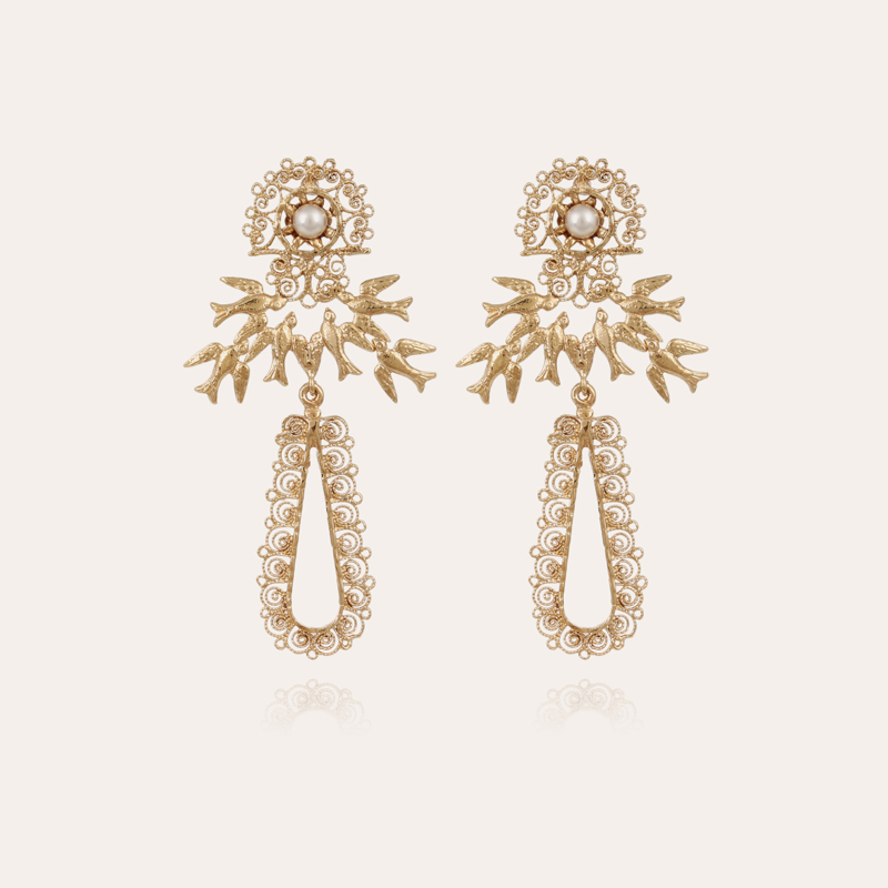 Tangara earrings gold