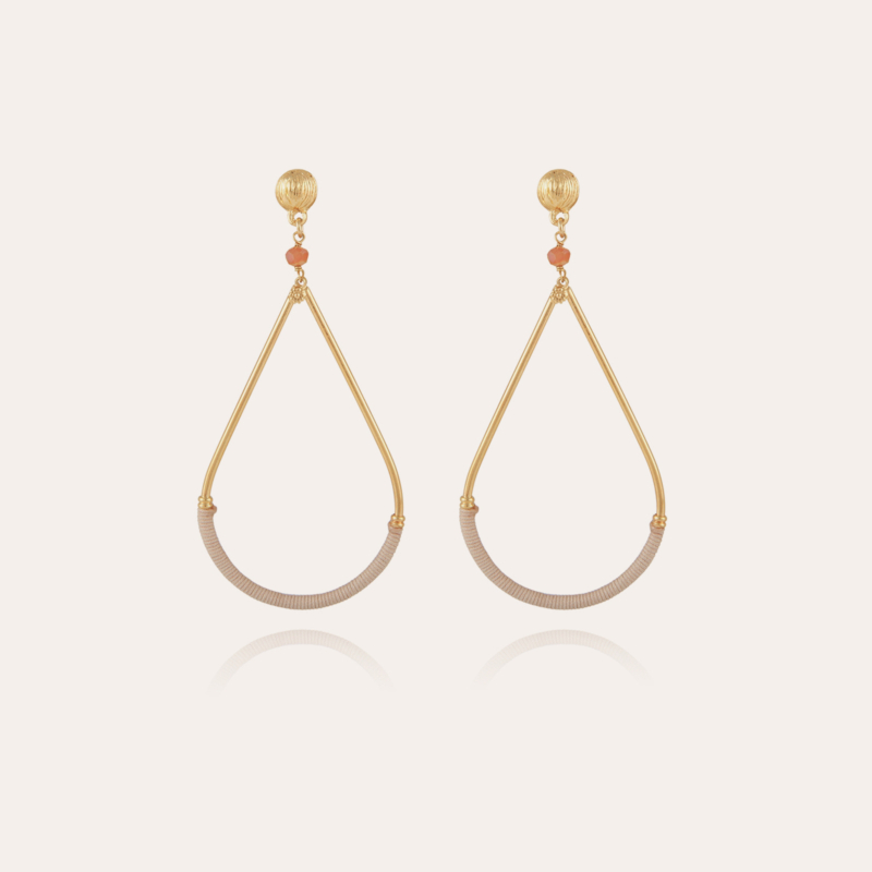 Zanzibar earrings small size gold