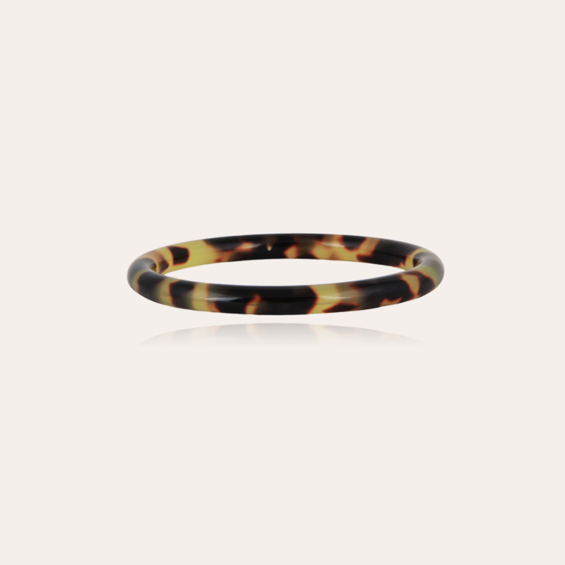 Caftan bracelet acetate gold - Tortoise