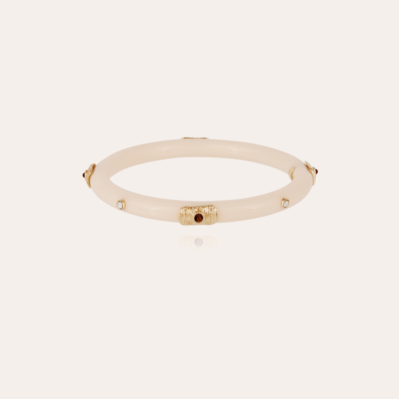Caftan Meknes bracelet acetate gold - Ivory