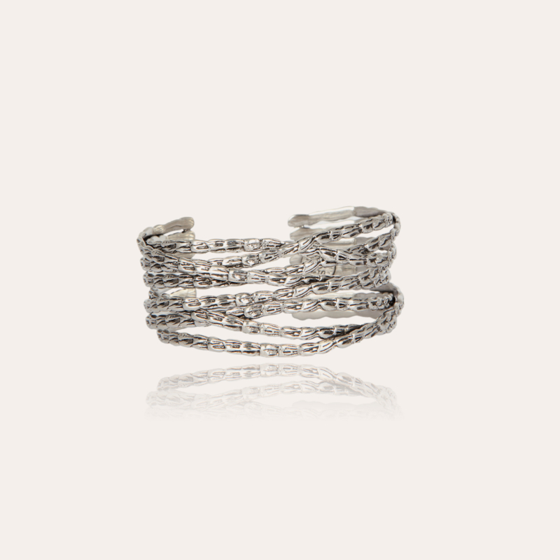 Liane cuff bracelet small size silver