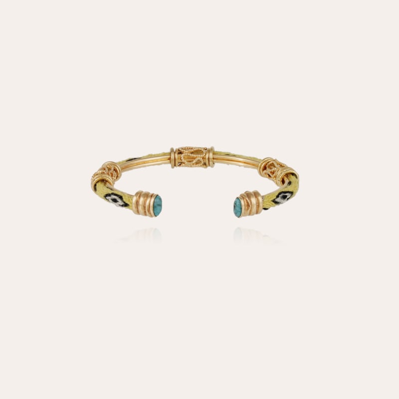 Lima cabochons bangle bracelet gold