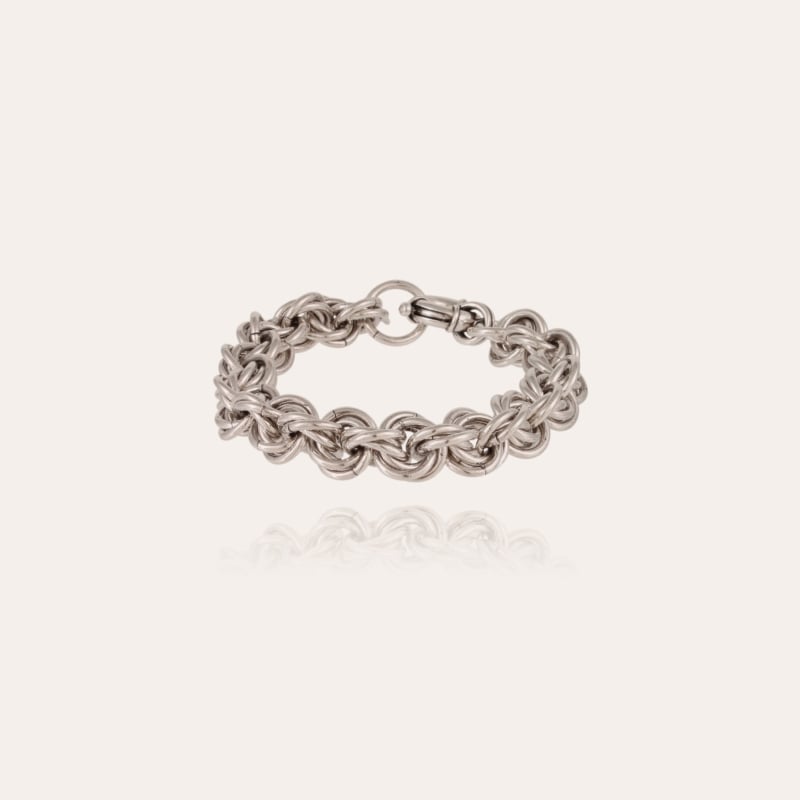 Maille rond entrecroisé bracelet large size