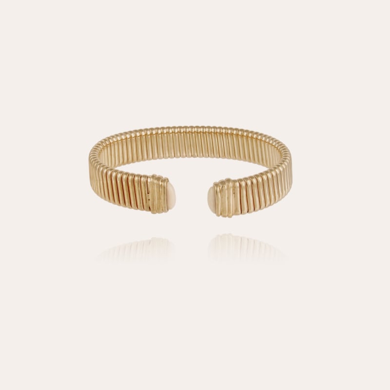 Milos cabochons men bracelet large size gold 