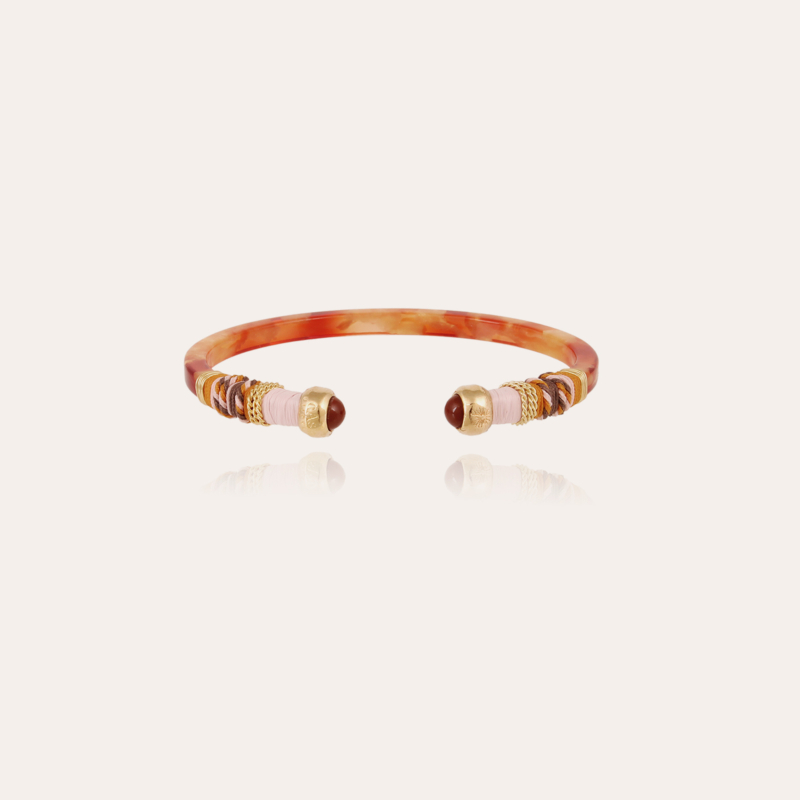 Sari Bis bracelet acetate gold - Amber