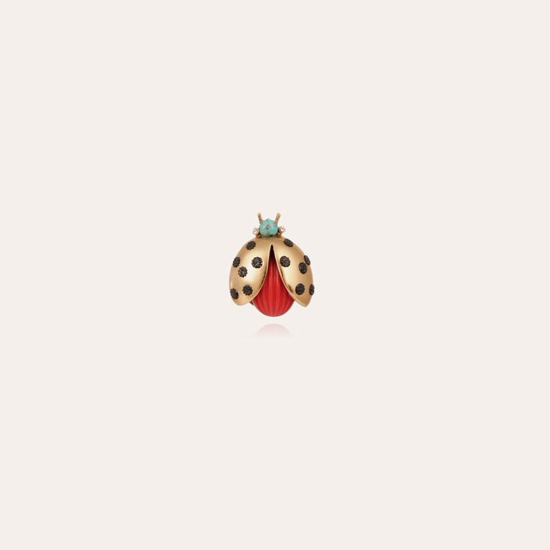 Coccinelle brooch gold - Exclusive piece (4 pieces)