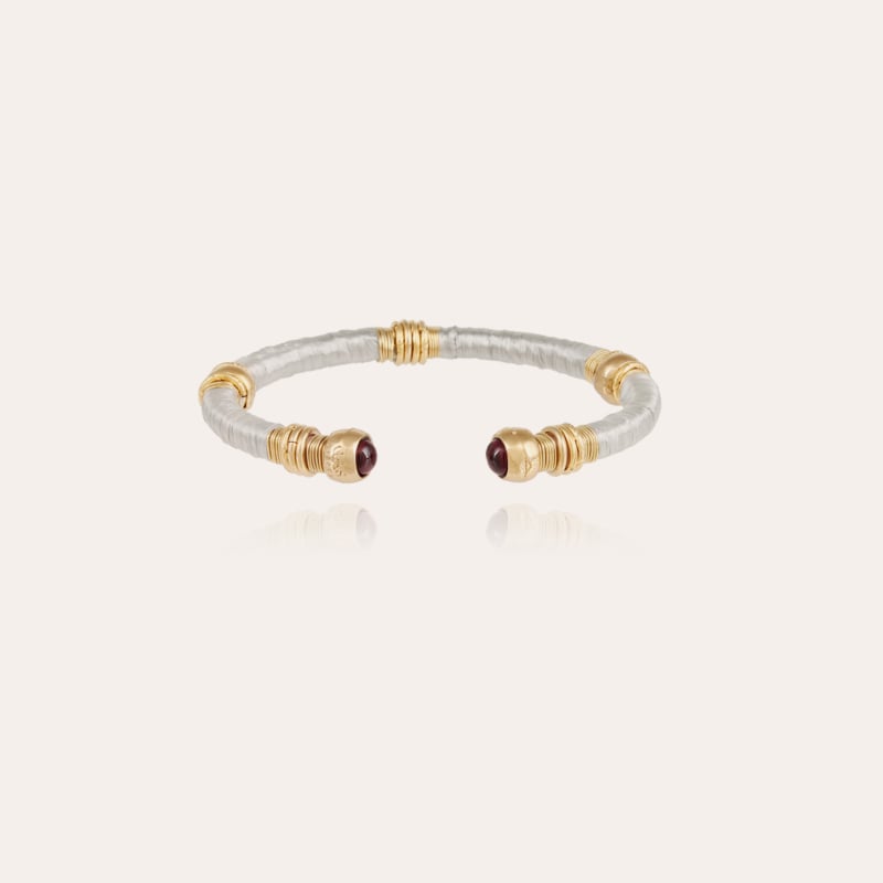 Sari raffia bracelet acetate