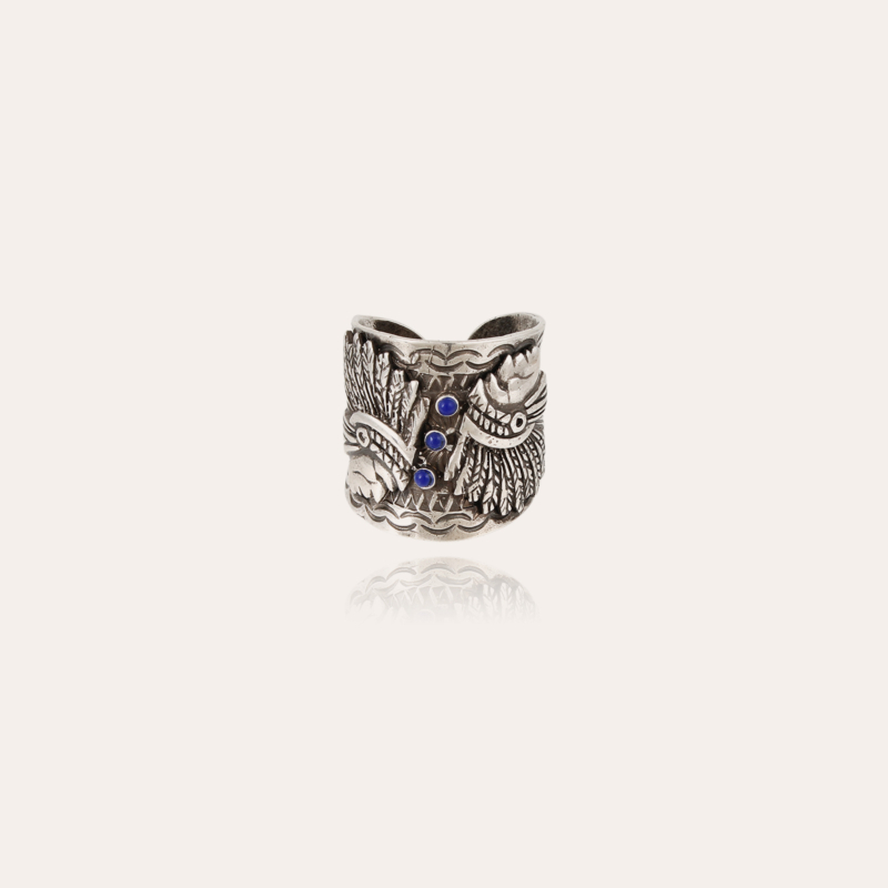 Santa Fe cabochons men ring silver