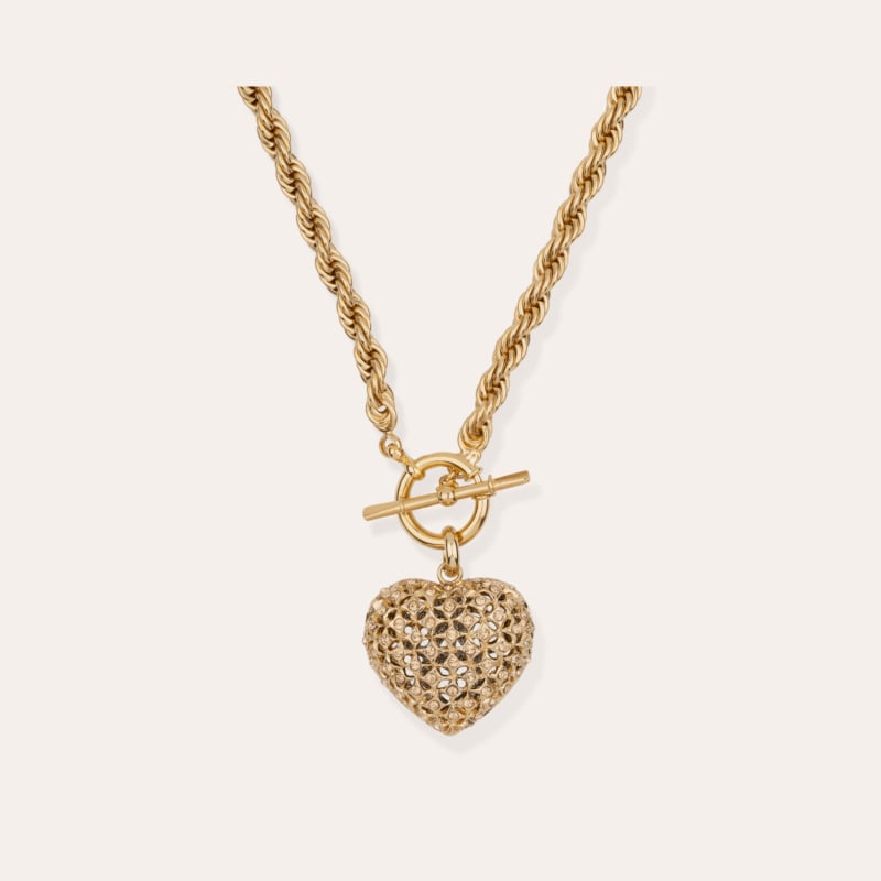 Collier Coracao bicolore