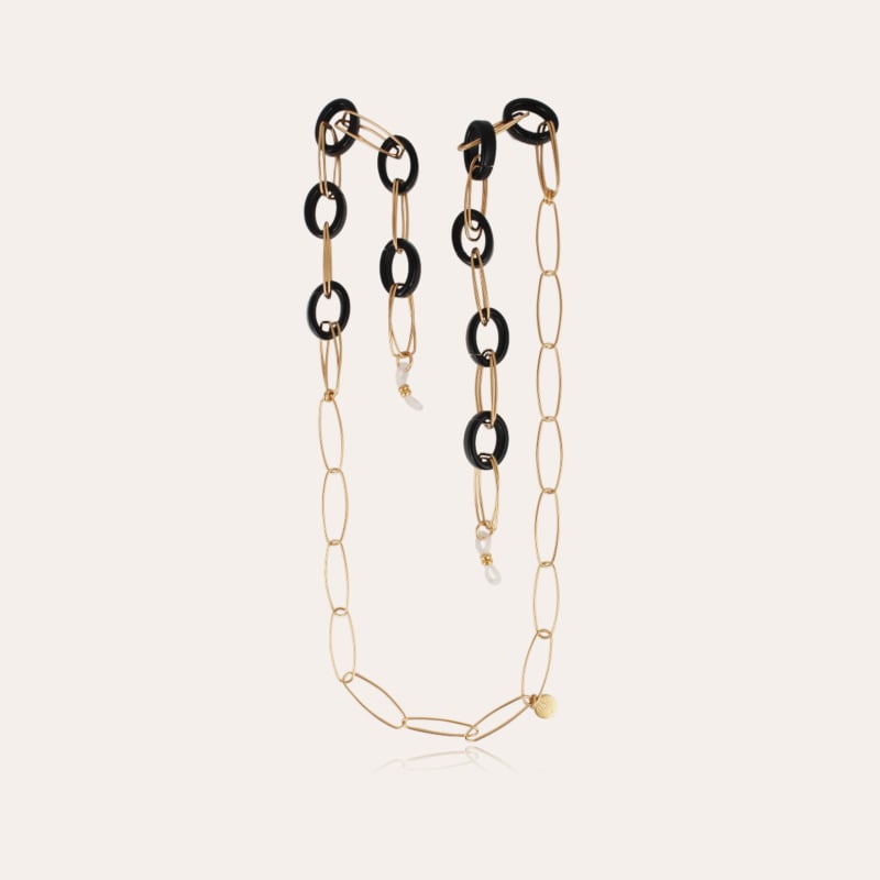 Escale necklace Glasses Chain small size acetate gold