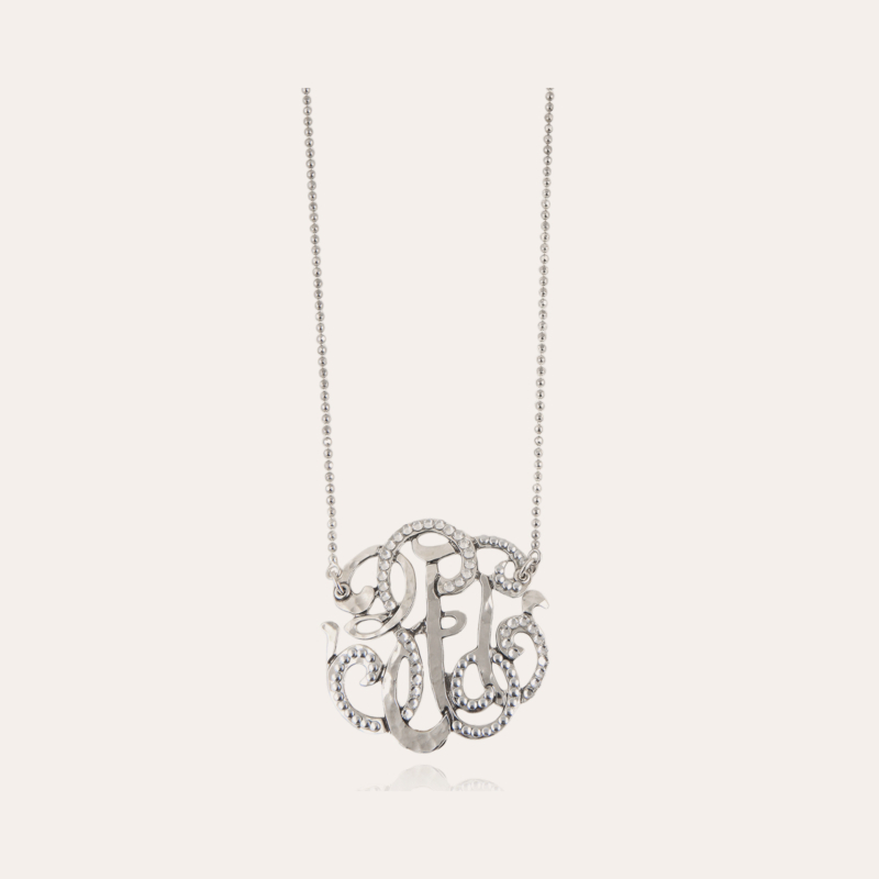 Arabesque necklace large size silver 