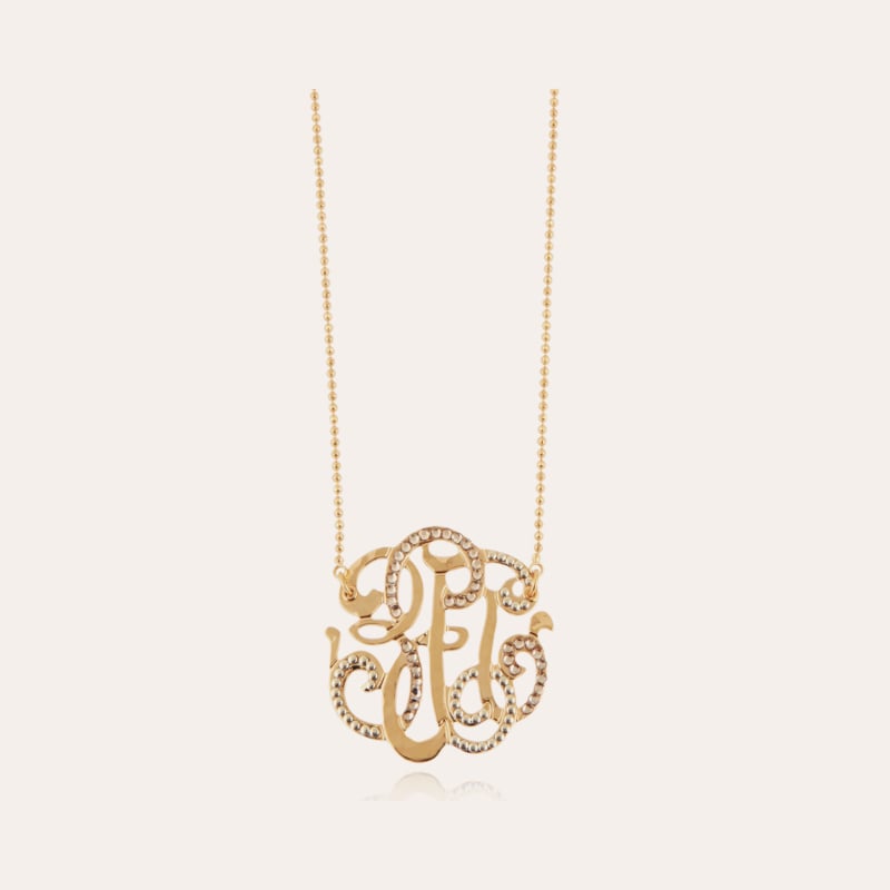 Arabesque necklace large size gold