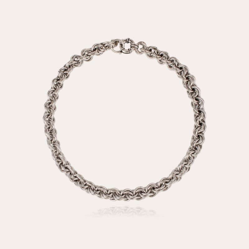 Maille rond entrecroisé necklace