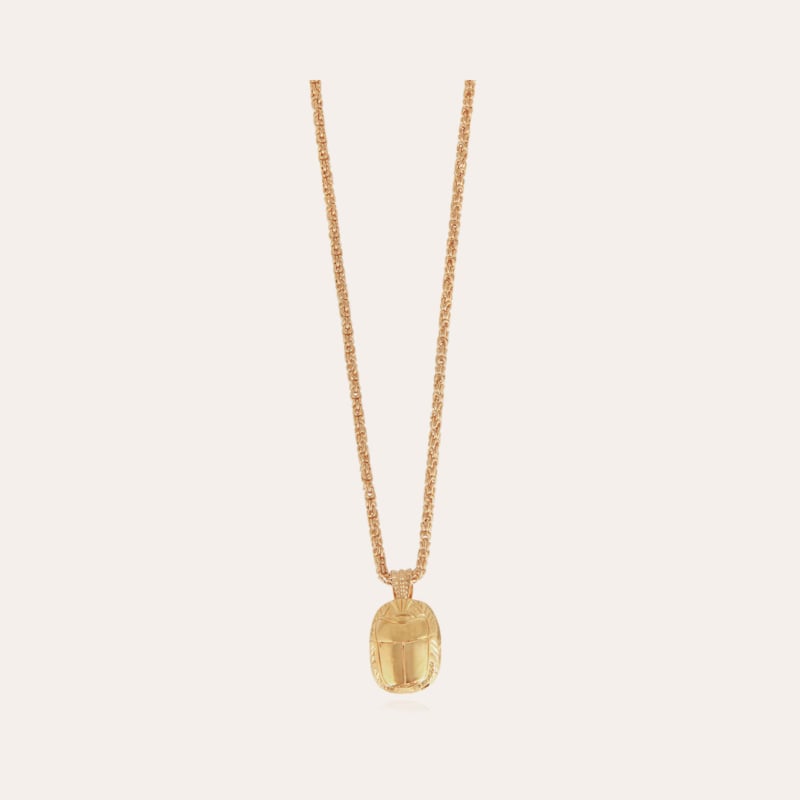 Scarabee necklace gold