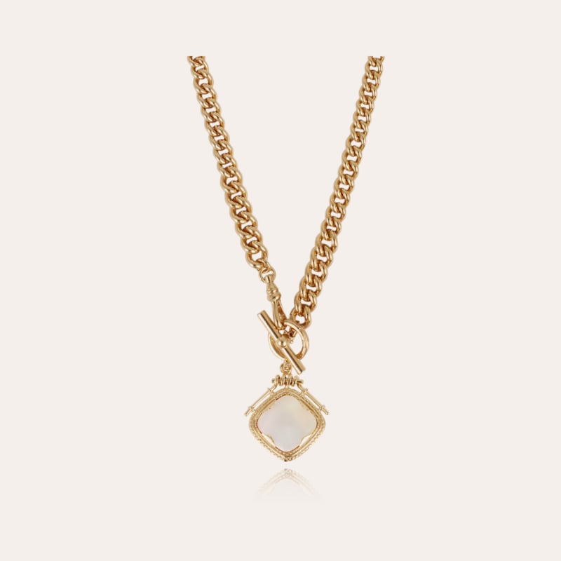 Siena necklace gold - White mother-of-pearl
