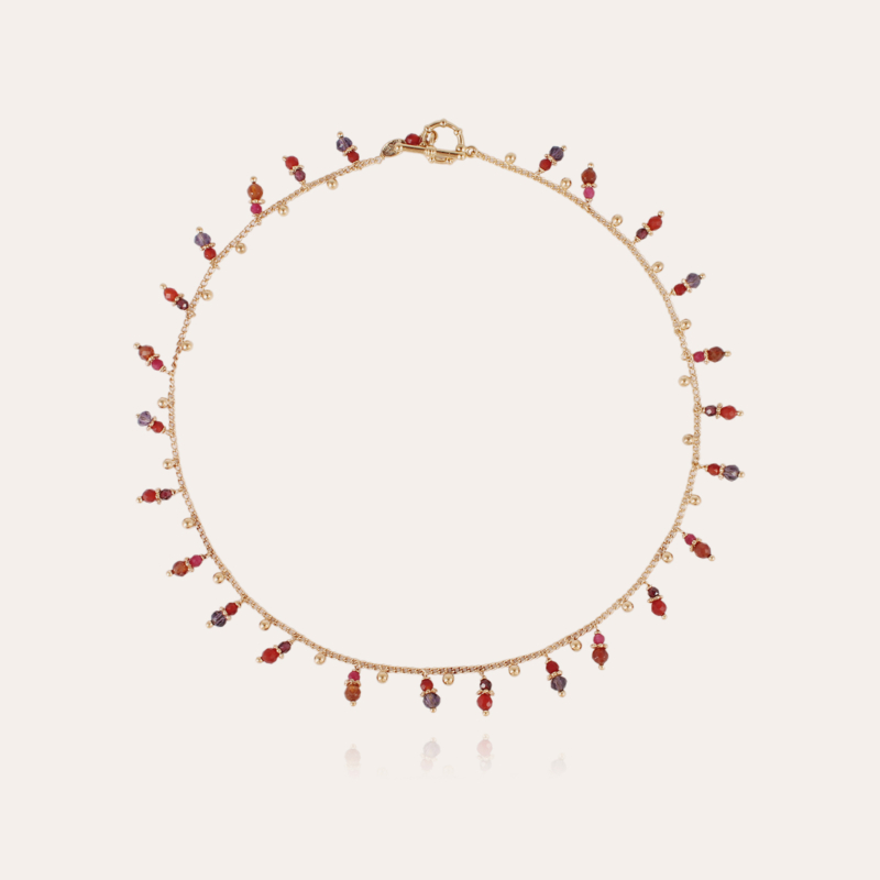 Tangerine necklace gold