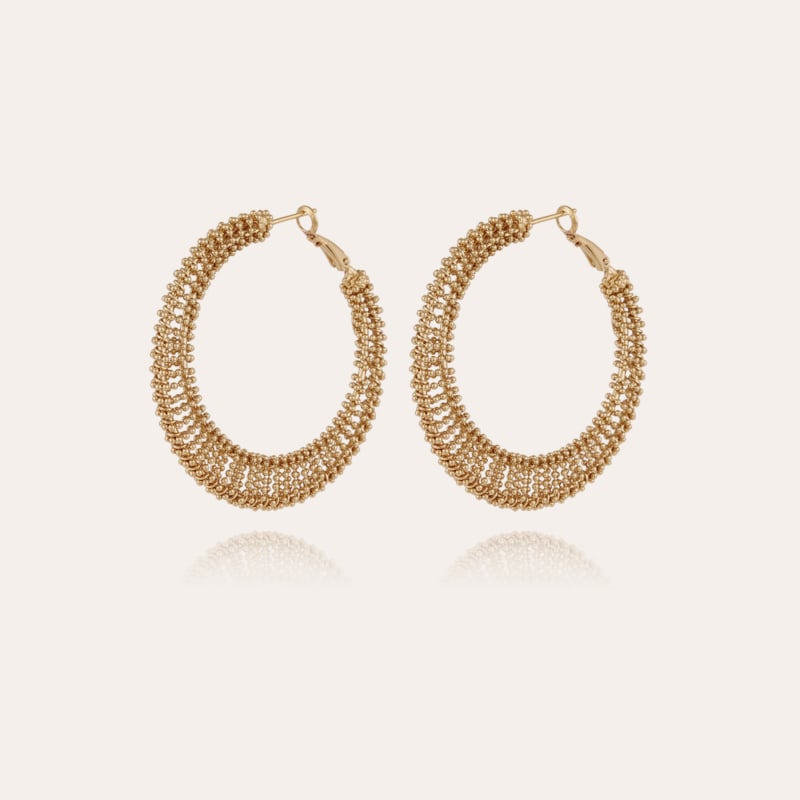 Izzia very large size earrings gold