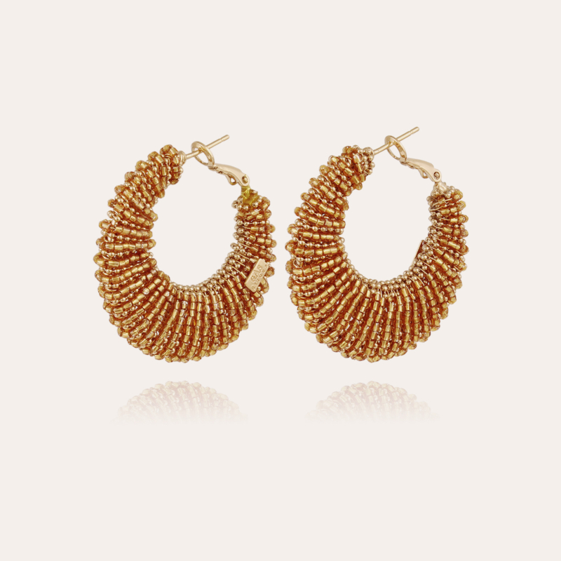 Izzia earrings large size gold