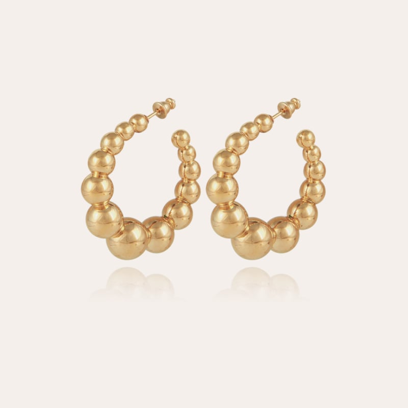 Andy hoop earrings small size gold