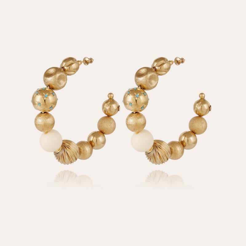 Palazzio hoop earrings gold