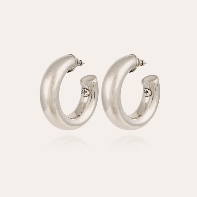 Turner hoop earrings silver