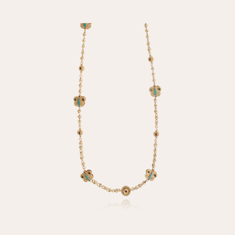 Paz long necklace gold